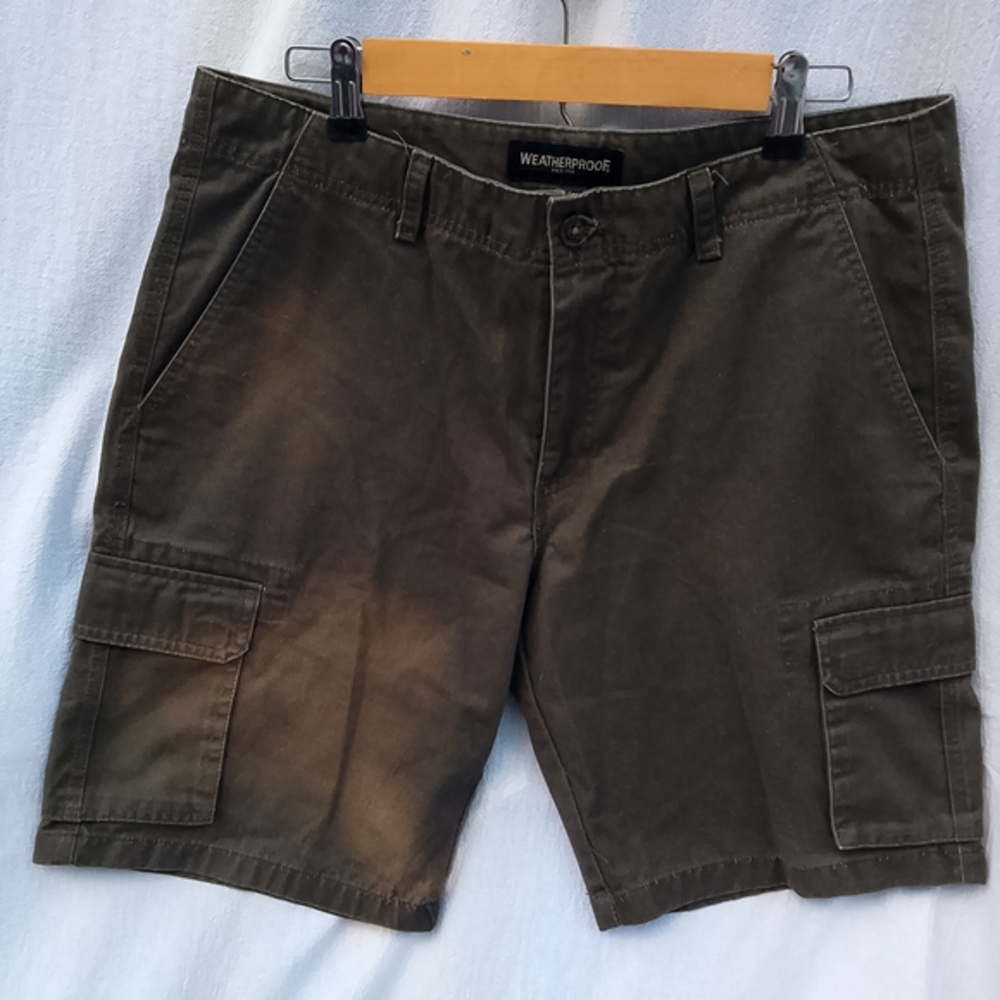 Weatherproof Evergreen Cargo Shorts Like New 34W